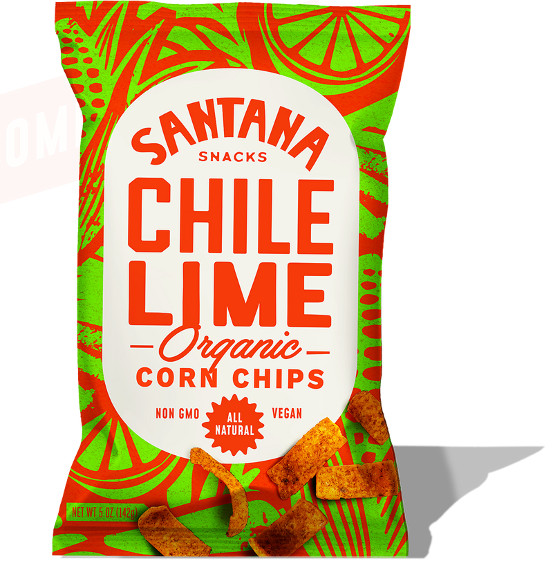 Chile Limón organic corn chips, 5 oz bag